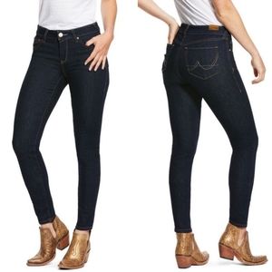 NWT Ariat Denim Skinny Perfect Rise Dark Denim Ultra Stretch Jeans 26R